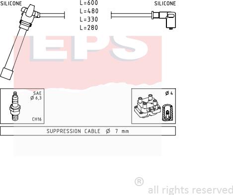 MDR EPS-1501 505 - Alovlanma kabeli dəsti furqanavto.az