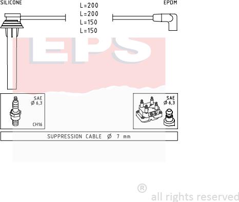 MDR EPS-1501 507 - Alovlanma kabeli dəsti furqanavto.az