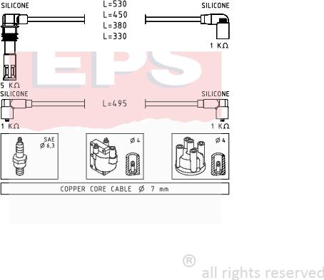 MDR EPS-1501 580 - Alovlanma kabeli dəsti furqanavto.az