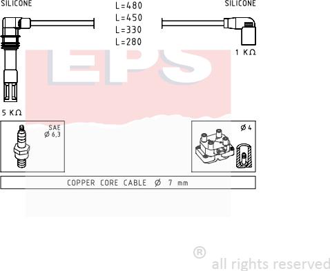 MDR EPS-1501 575 - Alovlanma kabeli dəsti furqanavto.az