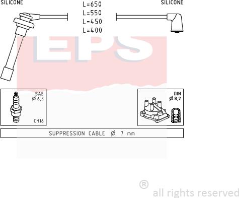 MDR EPS-1501 699 - Alovlanma kabeli dəsti furqanavto.az