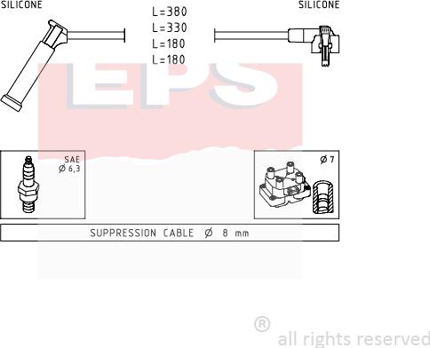 MDR EPS-1501 619 - Alovlanma kabeli dəsti furqanavto.az