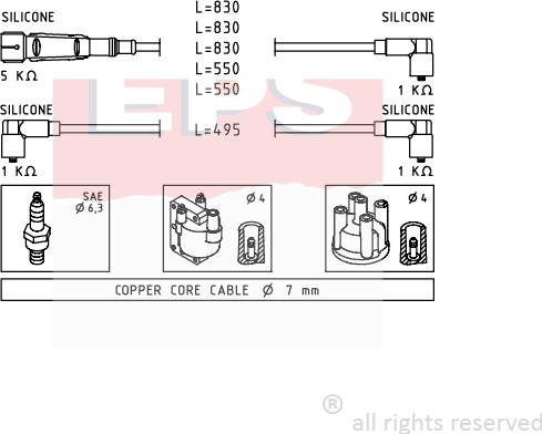 MDR EPS-1501 682 - Alovlanma kabeli dəsti furqanavto.az