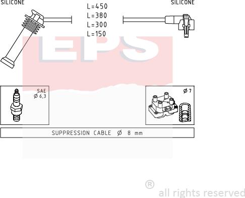 MDR EPS-1501 630 - Alovlanma kabeli dəsti furqanavto.az