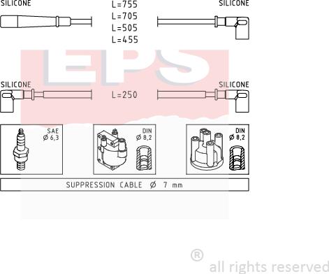 MDR EPS-1501 140 - Alovlanma kabeli dəsti furqanavto.az