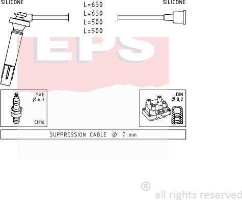 MDR EPS-1501 819 - Alovlanma kabeli dəsti furqanavto.az