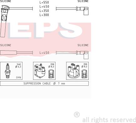 MDR EPS-1501 888 - Alovlanma kabeli dəsti furqanavto.az