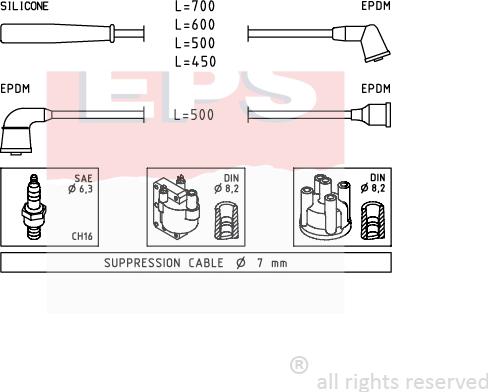 MDR EPS-1501 398 - Alovlanma kabeli dəsti furqanavto.az