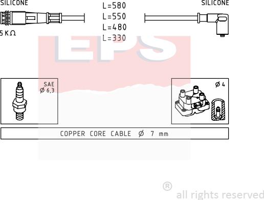 MDR EPS-1501 363 - Alovlanma kabeli dəsti furqanavto.az