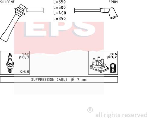 MDR EPS-1501 231 - Alovlanma kabeli dəsti furqanavto.az