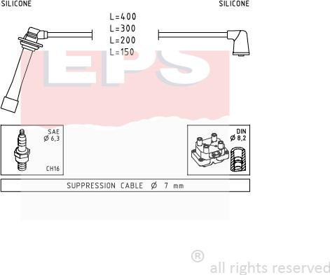 MDR EPS-1501 745 - Alovlanma kabeli dəsti furqanavto.az