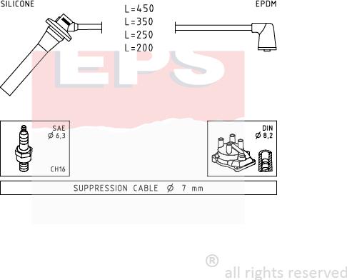 MDR EPS-1501 740 - Alovlanma kabeli dəsti furqanavto.az