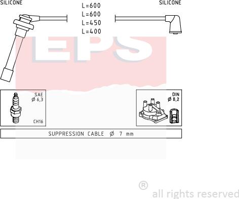 MDR EPS-1501 702 - Alovlanma kabeli dəsti furqanavto.az