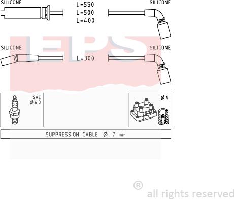 MDR EPS-1501 731 - Alovlanma kabeli dəsti furqanavto.az