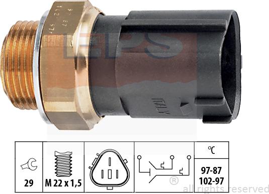 MDR EPS-1850 690 - Temperatur açarı, radiator/kondisioner ventilyatoru furqanavto.az