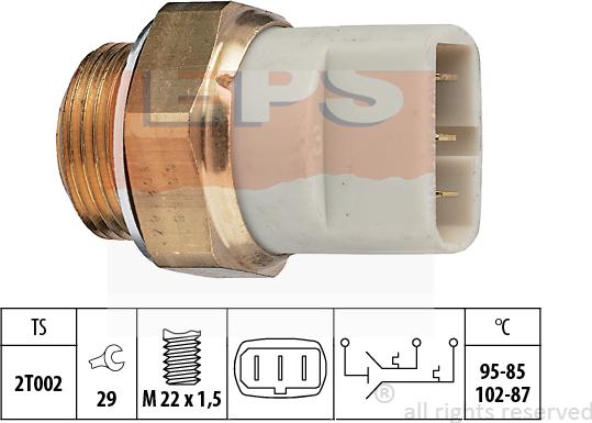 MDR EPS-1850 605 - Temperatur açarı, radiator/kondisioner ventilyatoru furqanavto.az