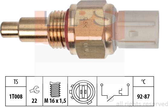 MDR EPS-1850 050 - Temperatur açarı, radiator/kondisioner ventilyatoru furqanavto.az