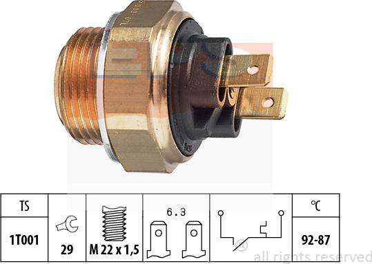 MDR EPS-1850 000 - Temperatur açarı, radiator/kondisioner ventilyatoru furqanavto.az