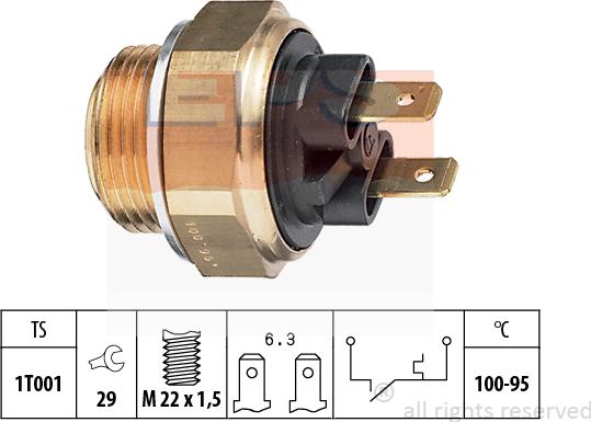 MDR EPS-1850 019 - Temperatur açarı, radiator/kondisioner ventilyatoru furqanavto.az