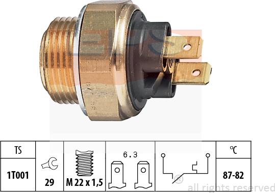 MDR EPS-1850 017 - Temperatur açarı, radiator/kondisioner ventilyatoru furqanavto.az