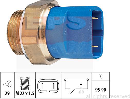 MDR EPS-1850 032 - Temperatur açarı, radiator/kondisioner ventilyatoru furqanavto.az