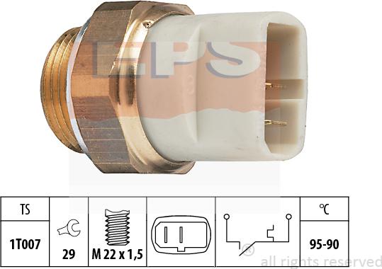 MDR EPS-1850 027 - Temperatur açarı, radiator/kondisioner ventilyatoru furqanavto.az