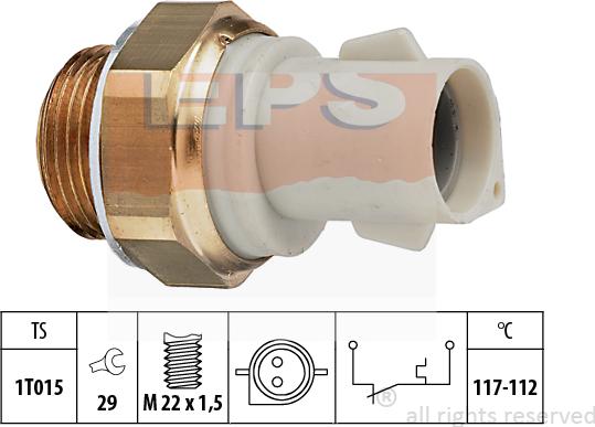 MDR EPS-1850 166 - Temperatur açarı, radiator/kondisioner ventilyatoru furqanavto.az