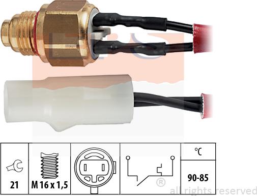 MDR EPS-1850 110 - Temperatur açarı, radiator/kondisioner ventilyatoru furqanavto.az