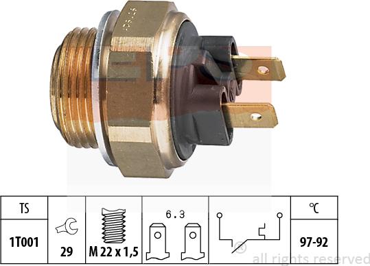 MDR EPS-1850 111 - Temperatur açarı, radiator/kondisioner ventilyatoru furqanavto.az