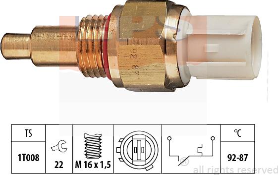 MDR EPS-1850 138 - Temperatur açarı, radiator/kondisioner ventilyatoru furqanavto.az