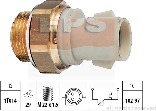 MDR EPS-1850 137 - Temperatur açarı, radiator/kondisioner ventilyatoru furqanavto.az