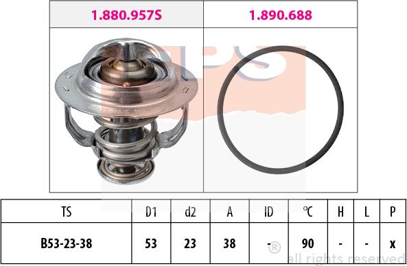 MDR EPS-1880 957 - Termostat, soyuducu furqanavto.az