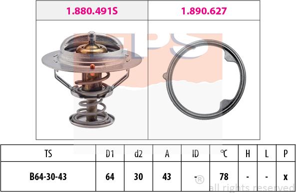 MDR EPS-1880 491 - Termostat, soyuducu furqanavto.az