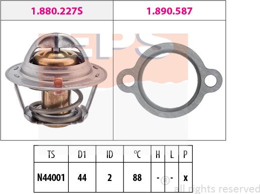 MDR EPS-1880 409 - Termostat, soyuducu furqanavto.az