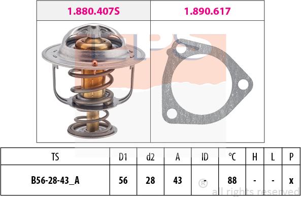 MDR EPS-1880 407 - Termostat, soyuducu furqanavto.az