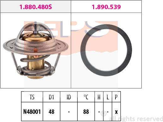 MDR EPS-1880 480 - Termostat, soyuducu furqanavto.az