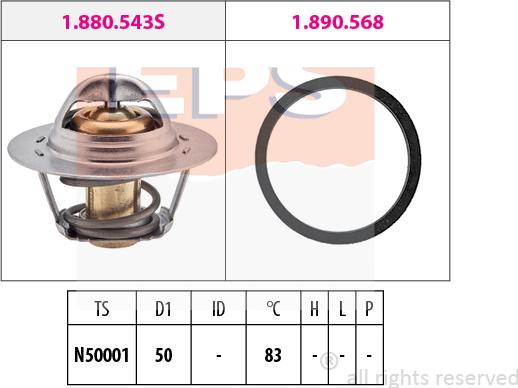 MDR EPS-1880 543 - Termostat, soyuducu furqanavto.az