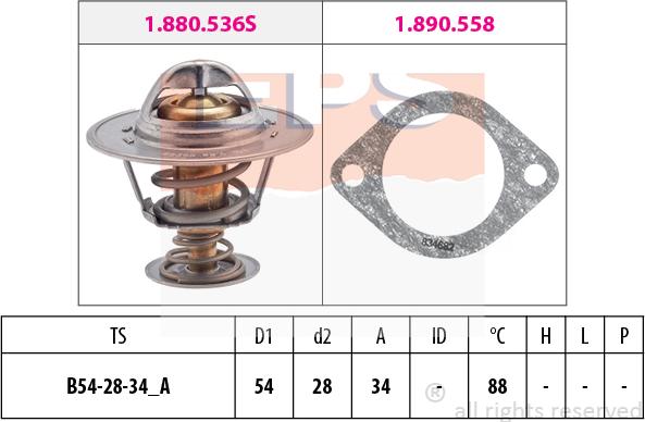 MDR EPS-1880 536 - Termostat, soyuducu furqanavto.az