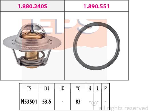 MDR EPS-1880 654 - Termostat, soyuducu furqanavto.az