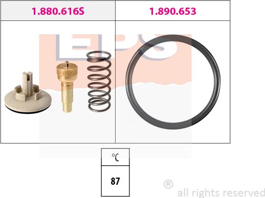 MDR EPS-1880 616 - Termostat, soyuducu furqanavto.az