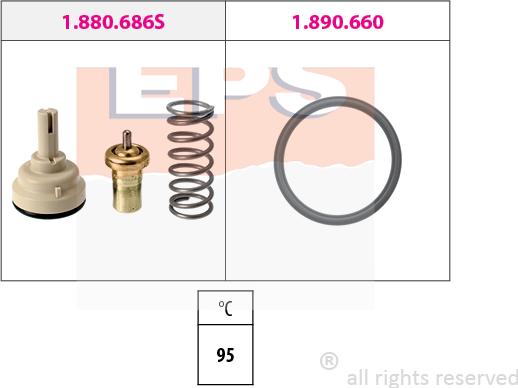 MDR EPS-1880 686 - Termostat, soyuducu furqanavto.az