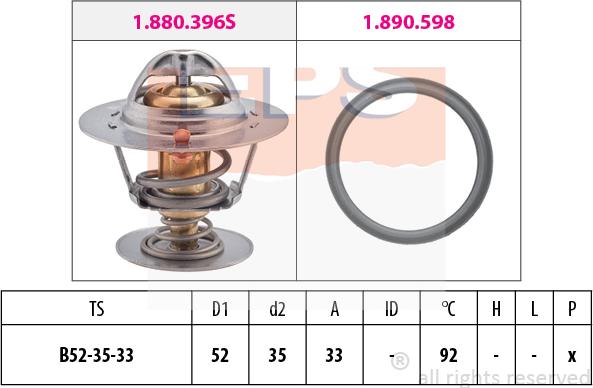 MDR EPS-1880 396 - Termostat, soyuducu furqanavto.az