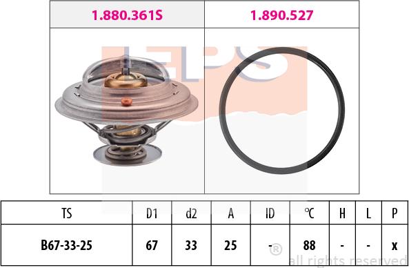 MDR EPS-1880 361 - Termostat, soyuducu furqanavto.az