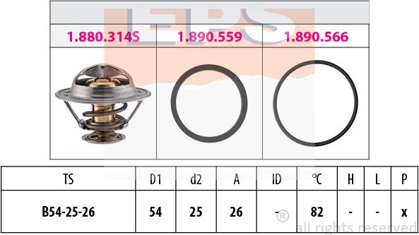 MDR EPS-1880 314 - Termostat, soyuducu furqanavto.az