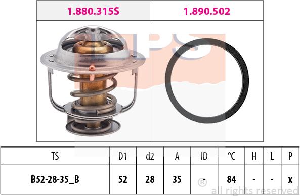 MDR EPS-1880 315 - Termostat, soyuducu furqanavto.az