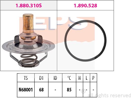 MDR EPS-1880 310 - Termostat, soyuducu furqanavto.az