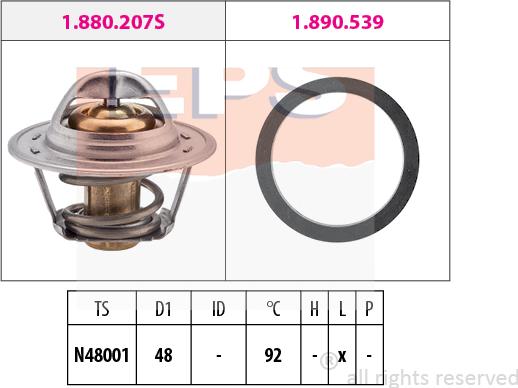 MDR EPS-1880 295 - Termostat, soyuducu furqanavto.az