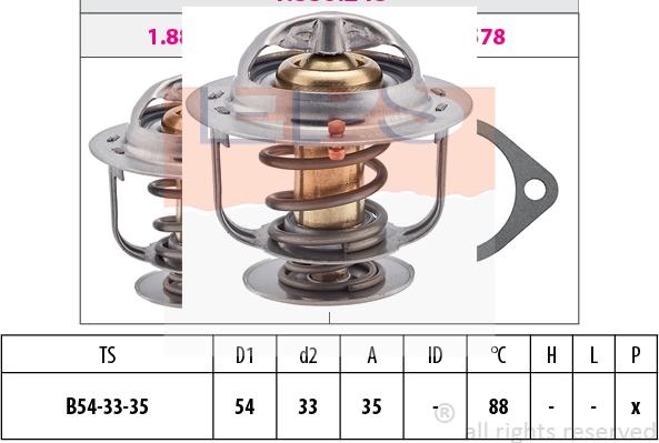 MDR EPS-1880 248S - Termostat, soyuducu furqanavto.az