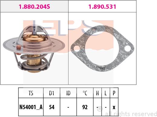 MDR EPS-1880 204 - Termostat, soyuducu furqanavto.az