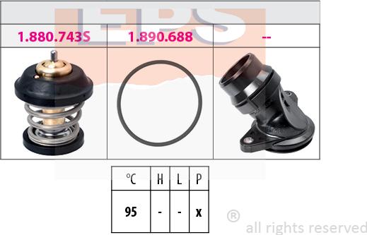 MDR EPS-1880 743K - Termostat, soyuducu furqanavto.az